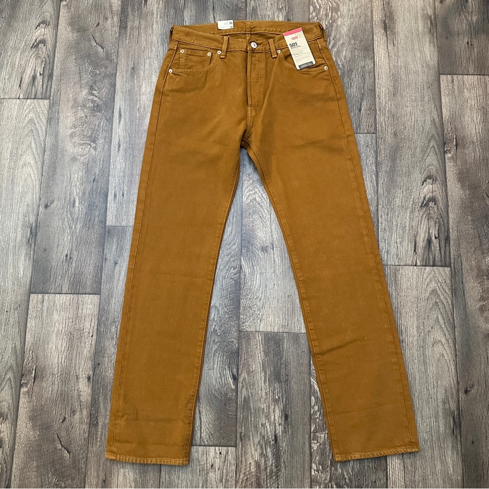 Levi's 501 Original Fit Straight Cotton Jeans Men’s Size 30x32 Brown